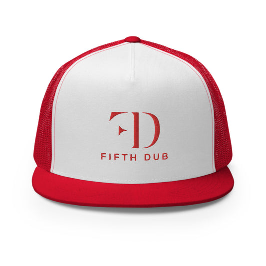 The Fifth Dub Sky Red logo trucker cap