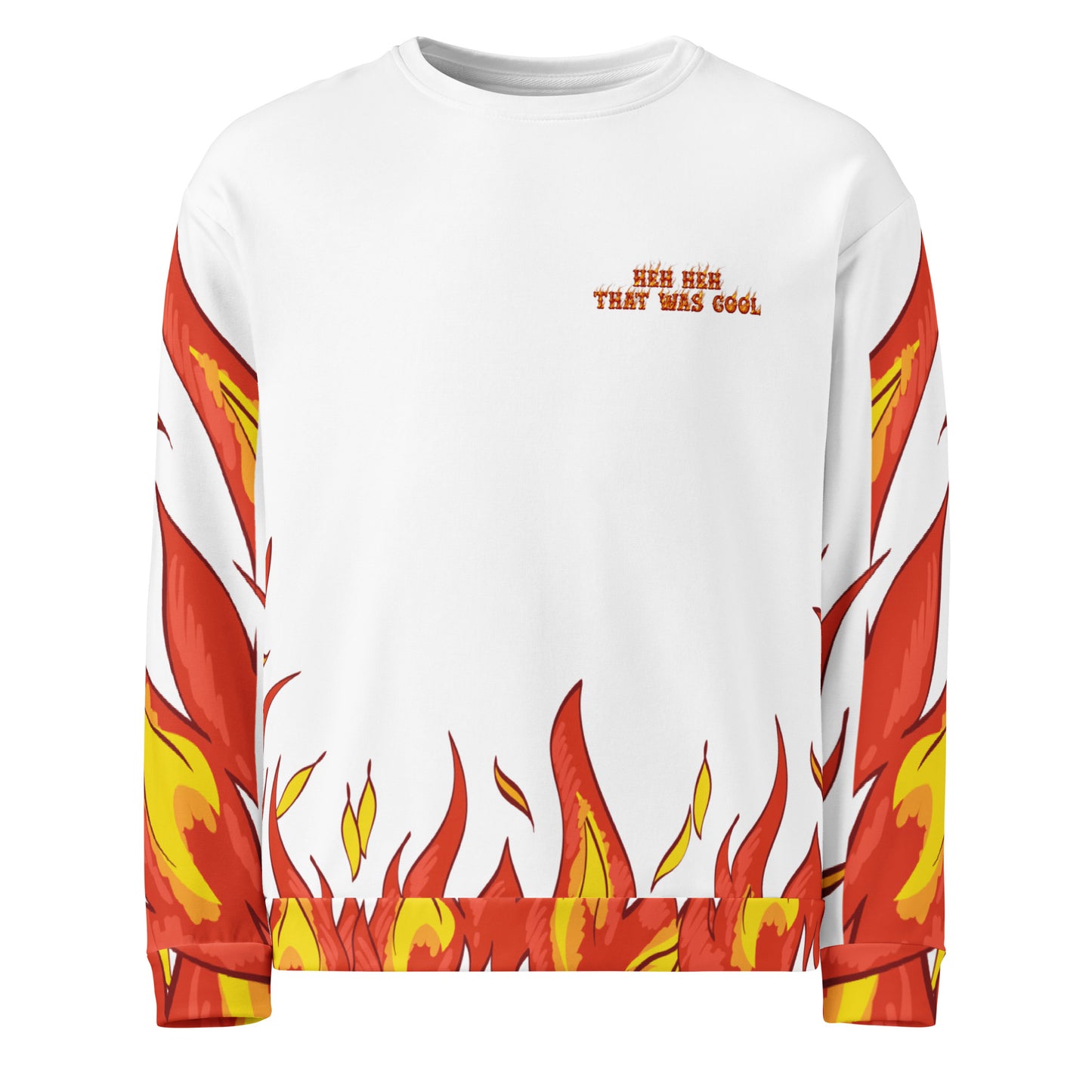Fifth Dub Beavis and Butt-Head Firestorm sweatshirt with bold graphic design and flame-inspired streetwear styling