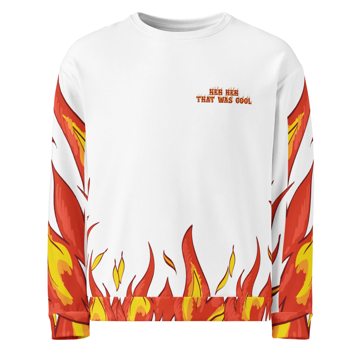 Fifth Dub Beavis and Butt-Head Firestorm sweatshirt with bold graphic design and flame-inspired streetwear styling